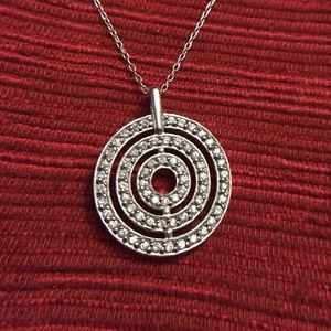 Silver Circle Pendant & Chain